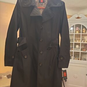 Gallery Black Trench Coat